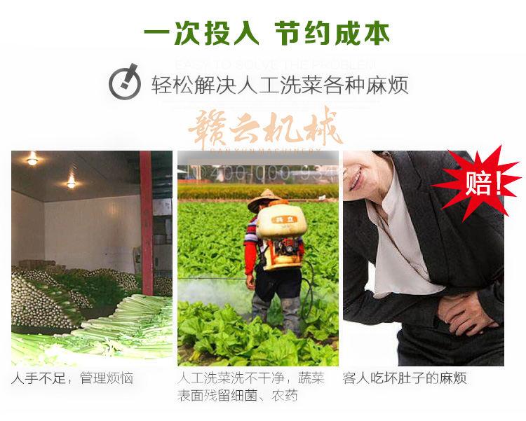 酒店食堂事業(yè)單位學(xué)校食堂用的清洗消毒洗菜機(圖7)