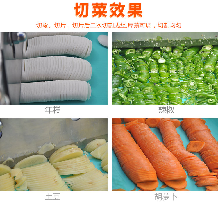 工廠部隊食堂用的多功能切菜機，切片切絲切丁切段，一機多用(圖4)