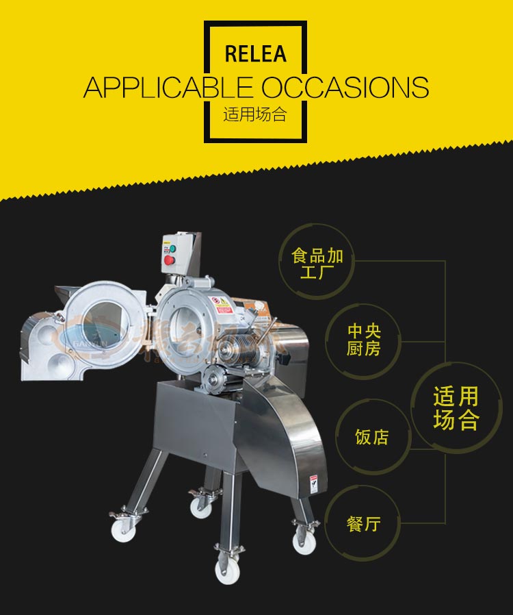高速果蔬切丁機，全不銹鋼機身，操作簡單易清洗(圖2)